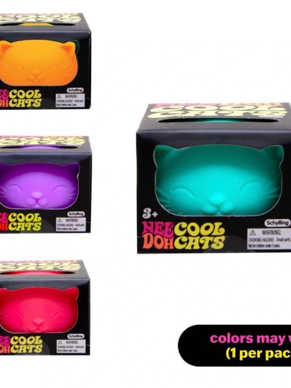 Cool Cats Toy by Needoh — Soft Squeezable Play Toy